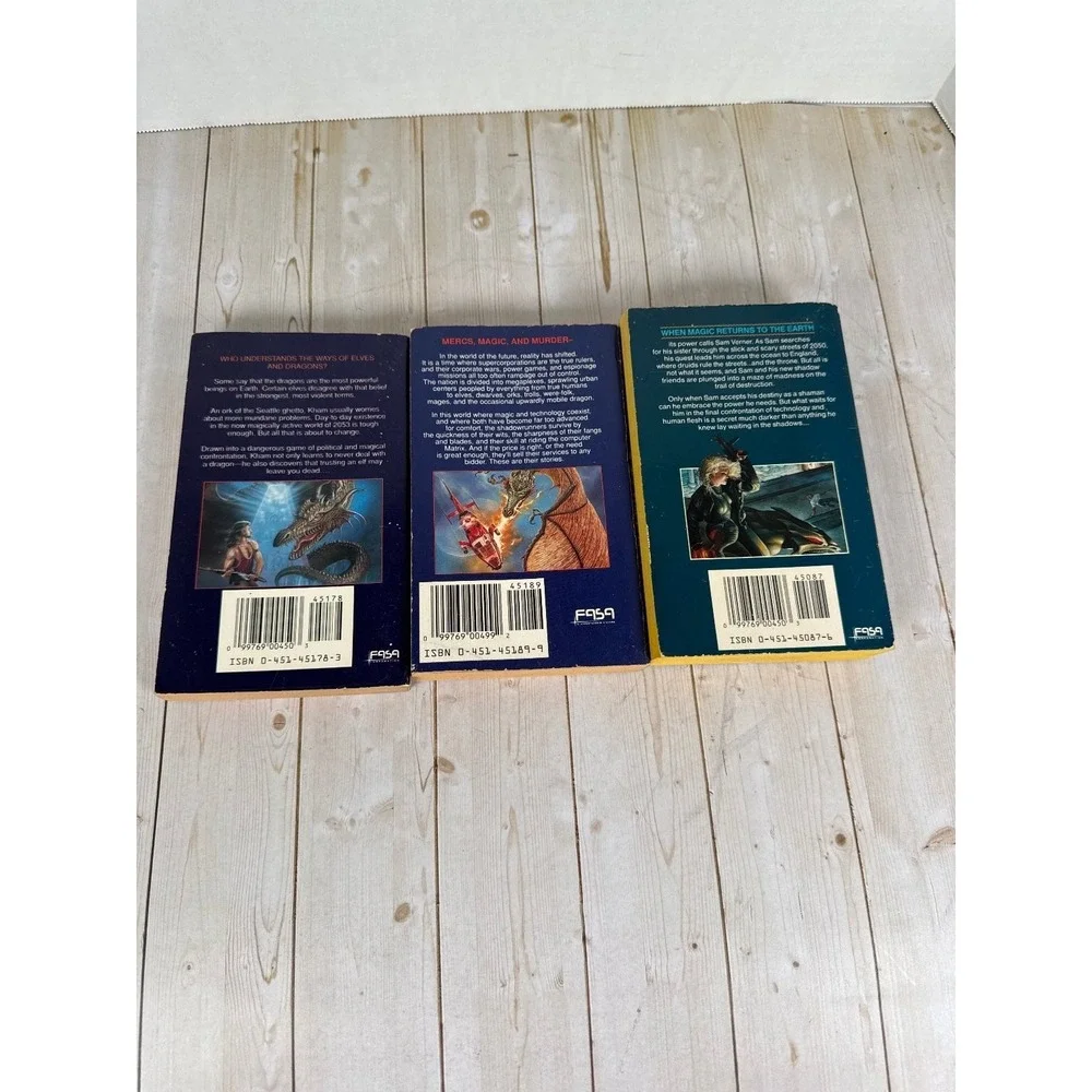 Shadowrun 3 Book Set Never Trust an Elf Into the Shadows Choose Your Enemies